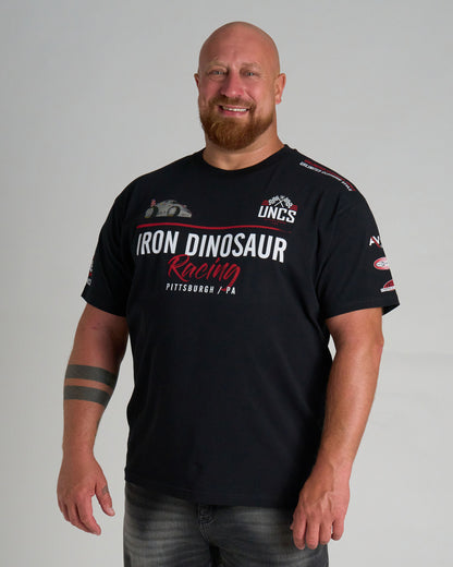 Pánské triko IRON DINOSAUR BLACK