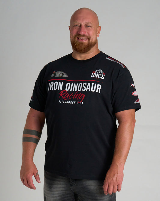 Pánské triko IRON DINOSAUR BLACK