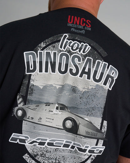 Pánské triko IRON DINOSAUR BLACK