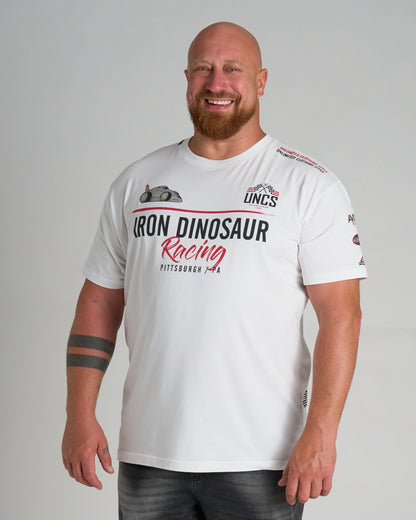 Pánské triko IRON DINOSAUR WHITE
