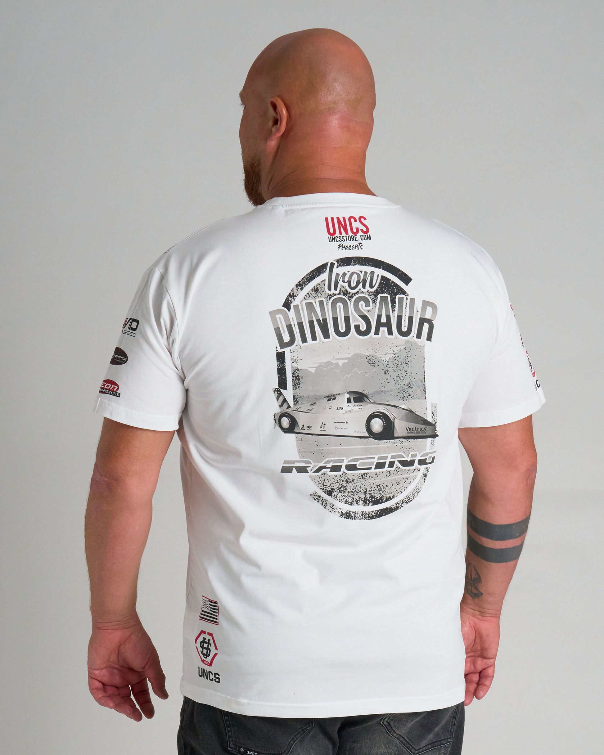 Pánské triko IRON DINOSAUR WHITE