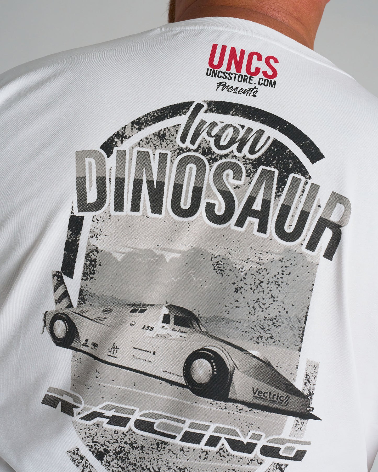 Pánské triko IRON DINOSAUR WHITE