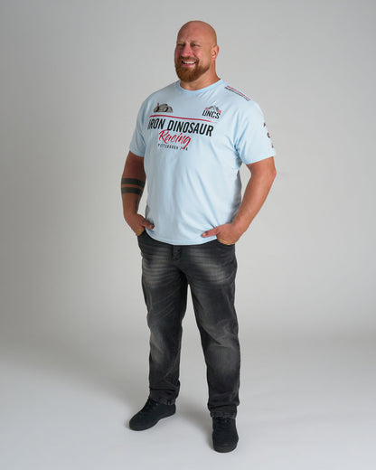 Pánské triko IRON DINOSAUR LIGHT BLUE