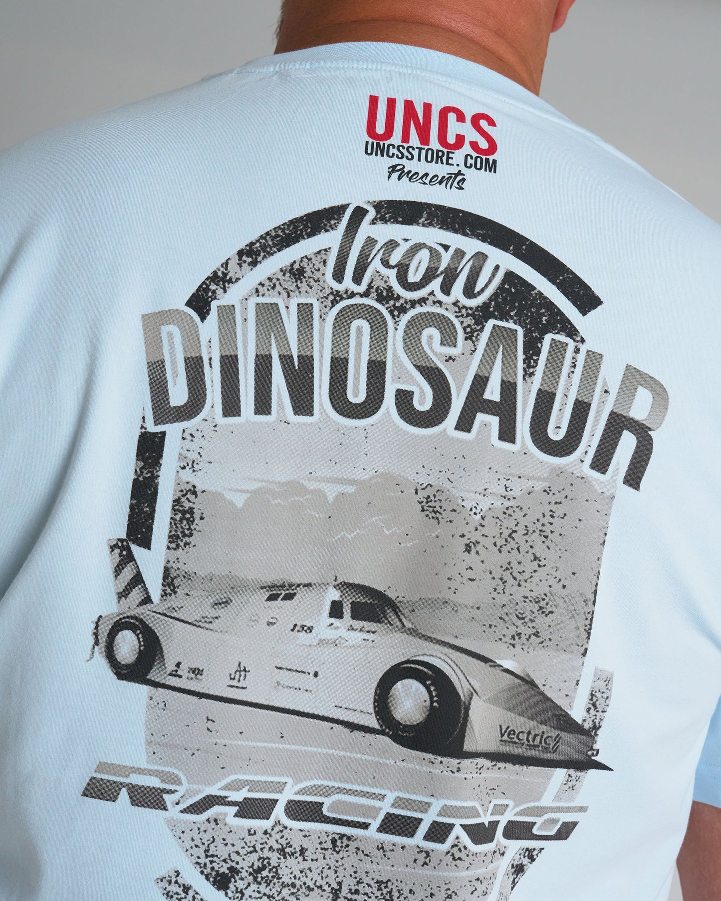 Pánské triko IRON DINOSAUR LIGHT BLUE