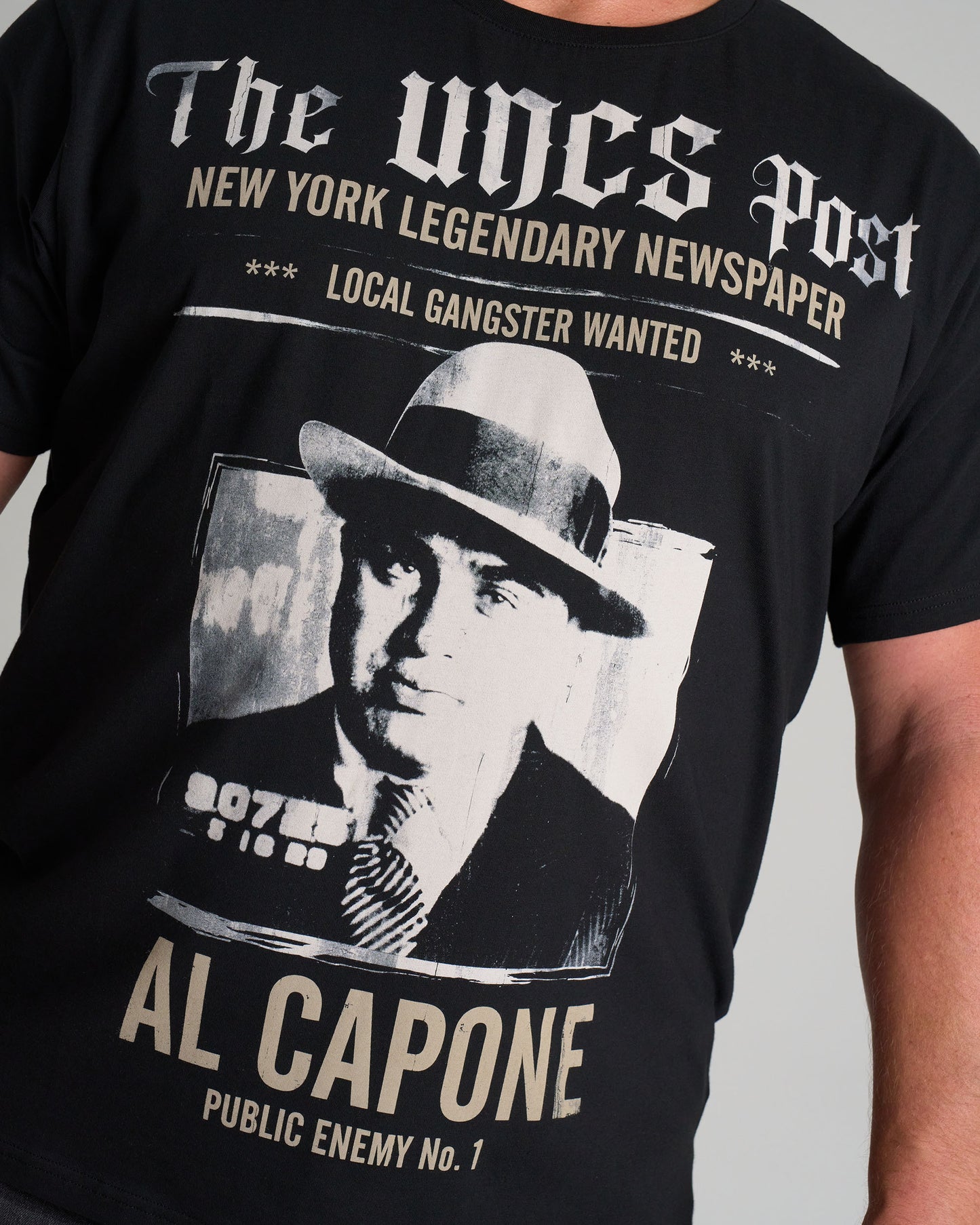 Pánské triko AL CAPONE III BLACK