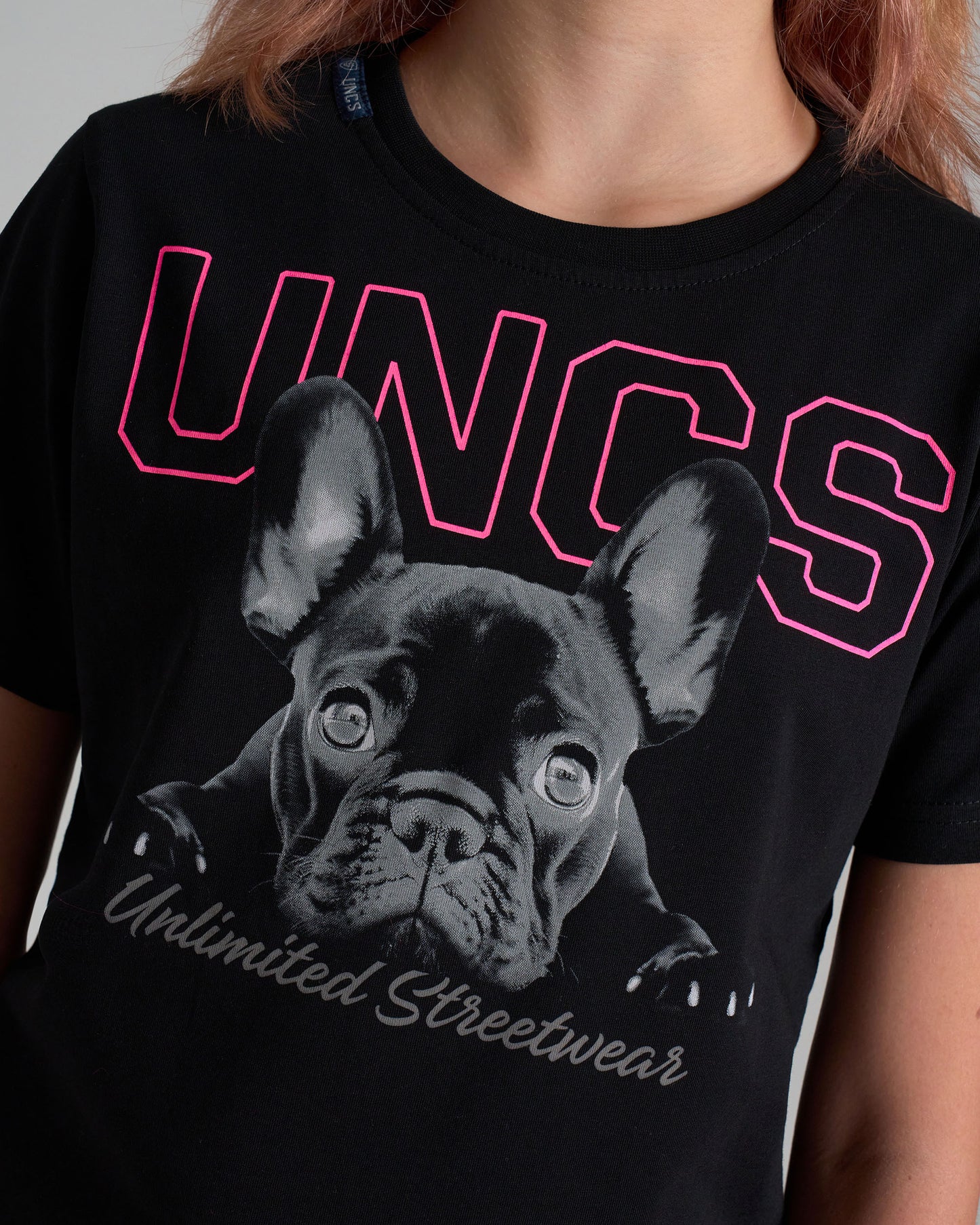 Dětské triko BULLDOG II BLACK/PINK