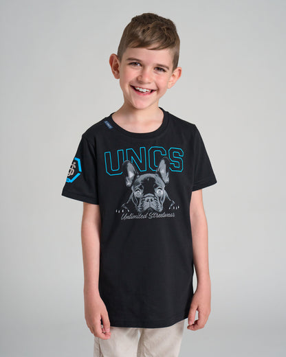 Dětské triko BULLDOG BLACK/BLUE