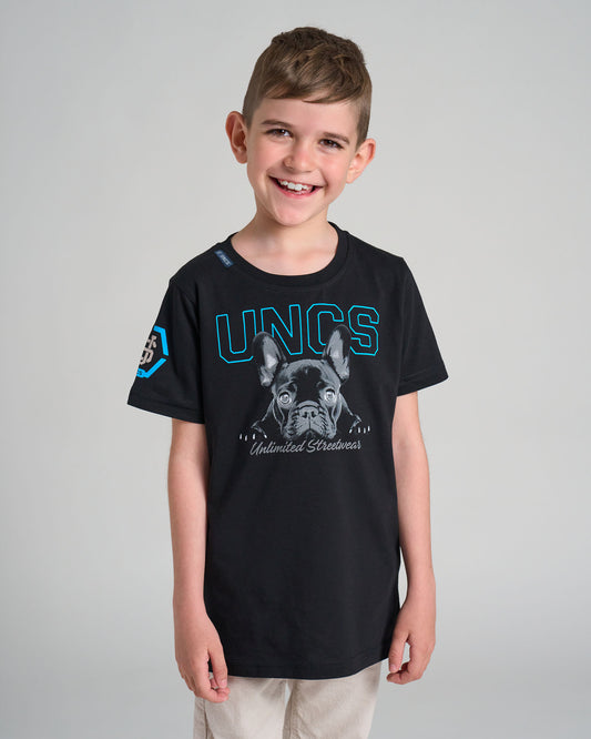 Dětské triko BULLDOG BLACK/BLUE