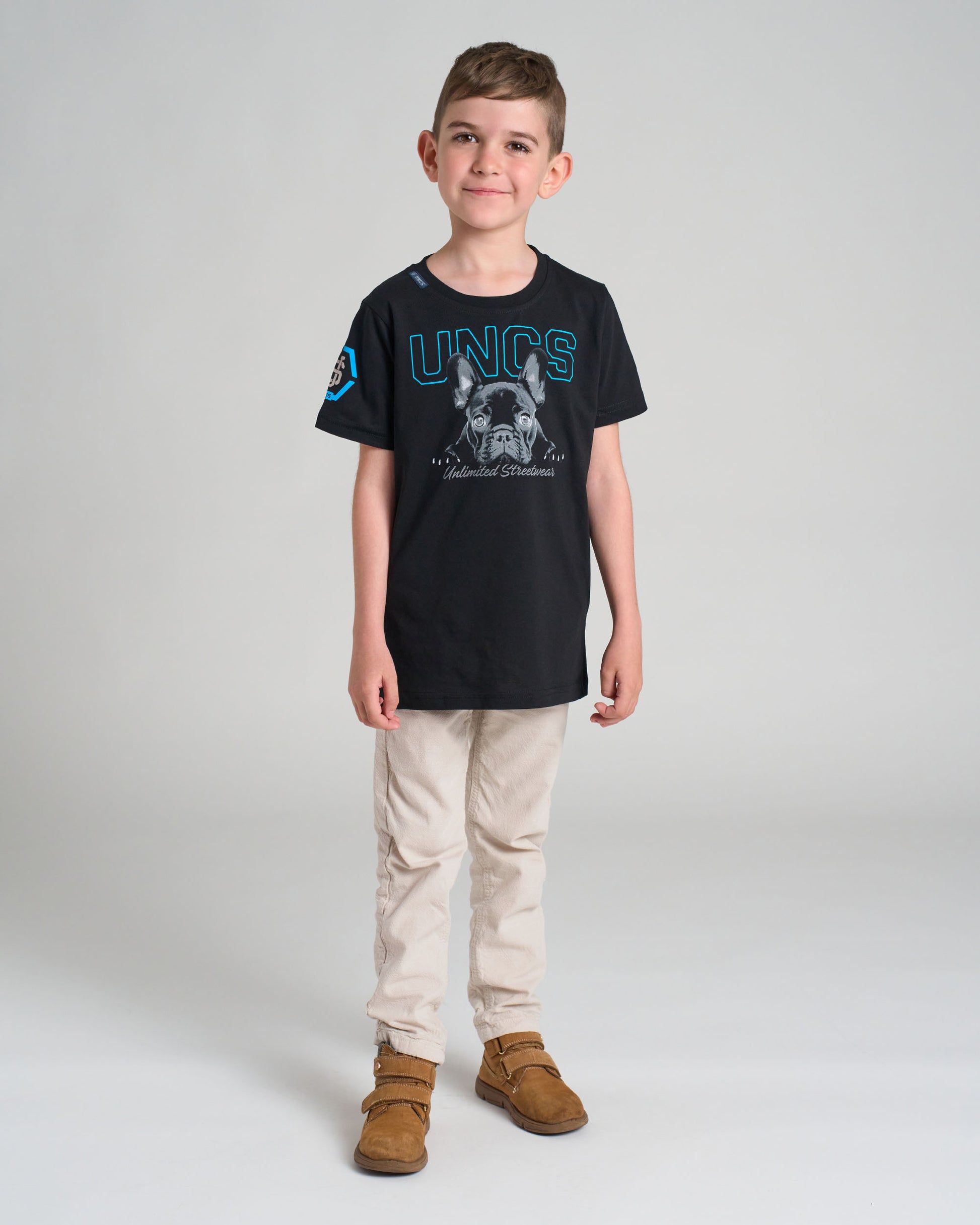 Dětské triko BULLDOG BLACK/BLUE