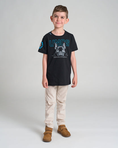 Dětské triko BULLDOG BLACK/BLUE