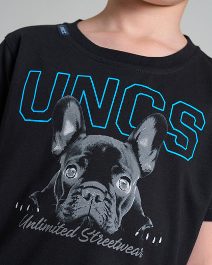 Dětské triko BULLDOG BLACK/BLUE